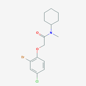 molecular formula C15H19BrClNO2 B319125 2-(2-bromo-4-chlorophenoxy)-N-cyclohexyl-N-methylacetamide 