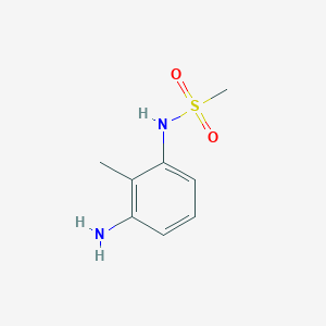 molecular formula C8H12N2O2S B3191264 N-(3-氨基-2-甲基苯基)甲磺酰胺 CAS No. 52980-19-5