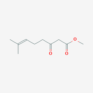 molecular formula C10H16O3 B3191269 6-Octenoic acid, 7-methyl-3-oxo-, methyl ester CAS No. 53067-23-5