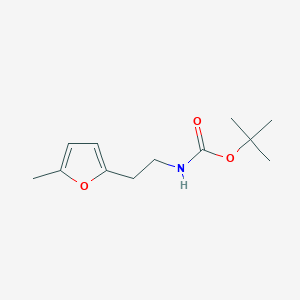 molecular formula C12H19NO3 B3191332 Tert-butyl 2-(5-methylfuran-2-yl)ethylcarbamate CAS No. 537041-67-1