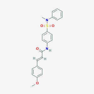 molecular formula C23H22N2O4S B319135 3-(4-methoxyphenyl)-N-{4-[(methylanilino)sulfonyl]phenyl}acrylamide 
