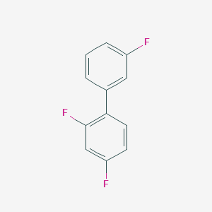 molecular formula C12H7F3 B3191363 2,4-Difluoro-1-(3-fluorophenyl)benzene CAS No. 5400-61-3