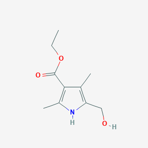 molecular formula C10H15NO3 B3191410 Ethyl 5-(hydroxymethyl)-2,4-dimethyl-1h-pyrrole-3-carboxylate CAS No. 5430-82-0
