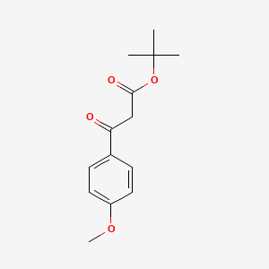 molecular formula C14H18O4 B3191431 beta-Oxo-4-methoxy-benzenepropanoic acid 1,1-dimethylethyl ester CAS No. 54441-74-6
