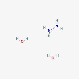 molecular formula H8N2O2 B3191460 Hydrazine, dihydrate CAS No. 54546-67-7