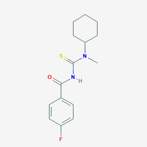 molecular formula C15H19FN2OS B319147 N-[cyclohexyl(methyl)carbamothioyl]-4-fluorobenzamide 
