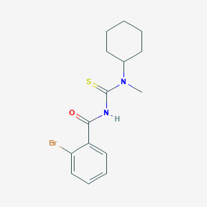 molecular formula C15H19BrN2OS B319148 2-bromo-N-[cyclohexyl(methyl)carbamothioyl]benzamide 