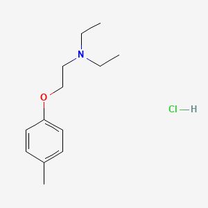 molecular formula C13H22ClNO B3191483 Ethanamine, N,N-diethyl-2-(4-methylphenoxy)-, hydrochloride CAS No. 5465-25-8