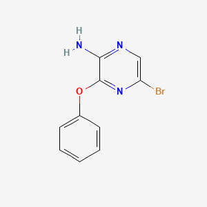 molecular formula C10H8BrN3O B3191501 5Bromo-3-phenoxypyrazin-2-amine CAS No. 548793-12-0