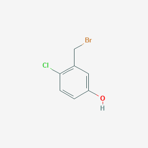 3-(Bromomethyl)-4-chloranyl-phenol