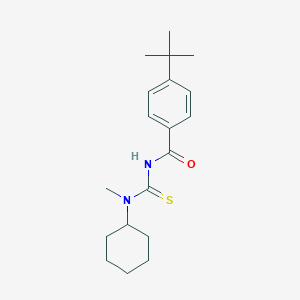 molecular formula C19H28N2OS B319152 4-tert-butyl-N-[cyclohexyl(methyl)carbamothioyl]benzamide 