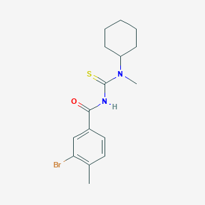 molecular formula C16H21BrN2OS B319153 3-bromo-N-[cyclohexyl(methyl)carbamothioyl]-4-methylbenzamide 