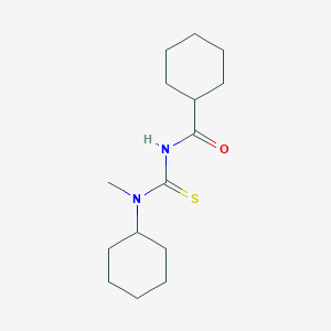 N-[cyclohexyl(methyl)carbamothioyl]cyclohexanecarboxamide