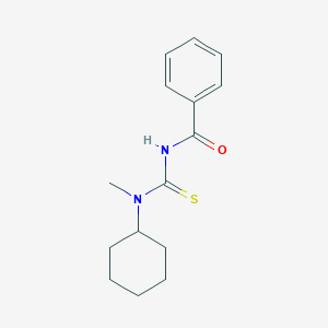 molecular formula C15H20N2OS B319157 N-[cyclohexyl(methyl)carbamothioyl]benzamide 