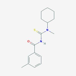 molecular formula C16H22N2OS B319159 N-cyclohexyl-N-methyl-N'-(3-methylbenzoyl)thiourea 