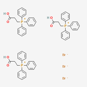 molecular formula C63H60Br3O6P3 B3191594 (2-羧乙基)三苯基鏻三溴化物 CAS No. 55985-85-8