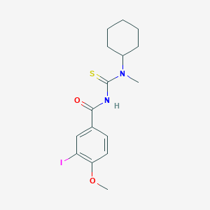 molecular formula C16H21IN2O2S B319160 N-[cyclohexyl(methyl)carbamothioyl]-3-iodo-4-methoxybenzamide 