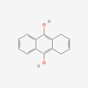 molecular formula C14H12O2 B3191622 9,10-Anthracenediol, 1,4-dihydro- CAS No. 56136-13-1