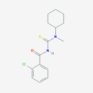 molecular formula C15H19ClN2OS B319163 2-chloro-N-[cyclohexyl(methyl)carbamothioyl]benzamide 