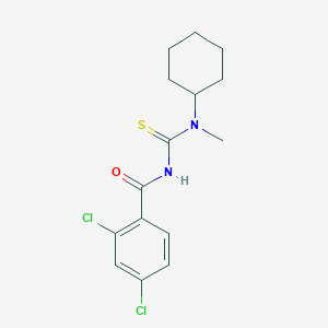 2,4-dichloro-N-[cyclohexyl(methyl)carbamothioyl]benzamide