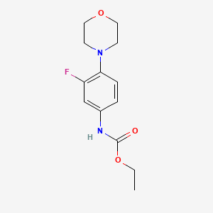 Carbamic acid, [3-fluoro-4-(4-morpholinyl)phenyl]-, ethyl ester