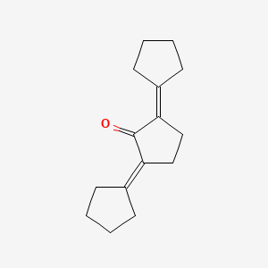 B3191705 Cyclopentanone, 2,5-dicyclopentylidene- CAS No. 5682-82-6