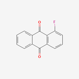 molecular formula C14H7FO2 B3191714 9,10-Anthracenedione, 1-fluoro- CAS No. 569-06-2