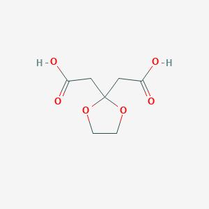 molecular formula C7H10O6 B3191719 1,3-DIOXOLANE-2,2-DIACETIc acid CAS No. 5694-91-7