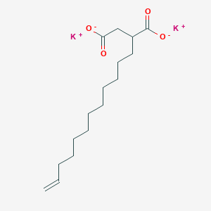molecular formula C16H26K2O4 B3191742 Butanedioic acid, dodecenyl-, dipotassium salt CAS No. 57195-28-5