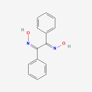 molecular formula C14H12N2O2 B3191747 Dibenzoyl dioxime CAS No. 572-43-0