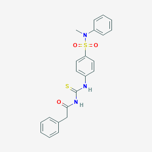 N-({4-[methyl(phenyl)sulfamoyl]phenyl}carbamothioyl)-2-phenylacetamide