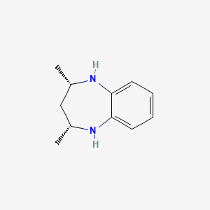 molecular formula C11H16N2 B3191841 1H-1,5-BENZODIAZEPINE, 2,3,4,5-TETRAHYDRO-2,4-DIMETHYL-, cis- CAS No. 58414-04-3
