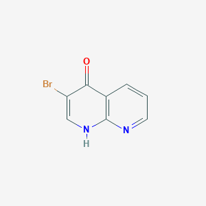 molecular formula C8H5BrN2O B3191881 3-Bromo-1,8-naphthyridin-4-ol CAS No. 58708-43-3