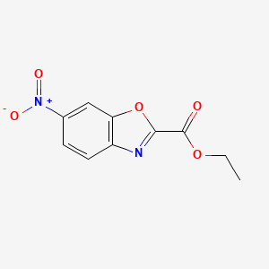 molecular formula C10H8N2O5 B3191884 Ethyl 6-nitrobenzo[d]oxazole-2-carboxylate CAS No. 58758-41-1