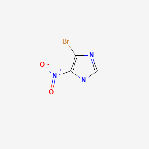 molecular formula C4H4BrN3O2 B3191905 4-Bromo-1-methyl-5-nitro-1H-imidazole CAS No. 59177-47-8