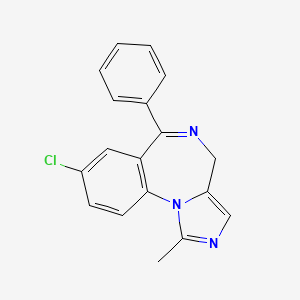 molecular formula C18H14ClN3 B3191929 Midazolam EP Impurity G CAS No. 59467-86-6