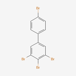 molecular formula C12H6Br4 B3191947 1,1'-Biphenyl, 3,4,4',5-tetrabromo- CAS No. 59589-92-3