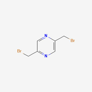 molecular formula C6H6Br2N2 B3191983 Pyrazine, 2,5-bis(bromomethyl)- CAS No. 60023-30-5