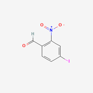 molecular formula C7H4INO3 B3191990 4-Iodo-2-nitrobenzaldehyde CAS No. 60184-79-4