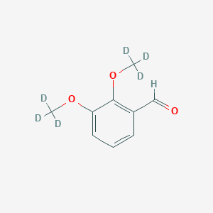 molecular formula C9H10O3 B031920 2,3-双(三氘甲氧基)苯甲醛 CAS No. 105258-77-3