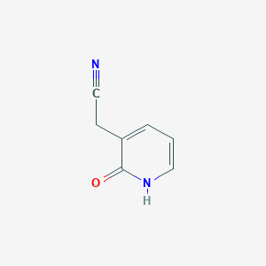 molecular formula C7H6N2O B3192006 3-Pyridineacetonitrile, 1,2-dihydro-2-oxo- CAS No. 60290-07-5