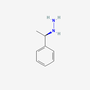 molecular formula C8H12N2 B3192010 Hydrazine, ((1R)-1-phenylethyl)- CAS No. 60325-13-5