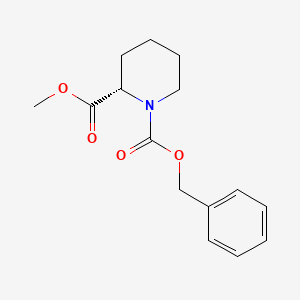molecular formula C15H19NO4 B3192015 S-Methyl 1-cbz-piperidine-2-carboxylate CAS No. 60343-61-5