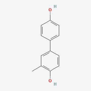 molecular formula C13H12O2 B3192026 4-(4-Hydroxyphenyl)-2-methylphenol CAS No. 60470-10-2