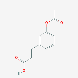 molecular formula C11H12O4 B3192036 3-(3-Acetoxyphenyl)propionic acid CAS No. 60549-42-0