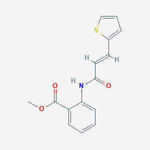 molecular formula C15H13NO3S B319205 Methyl 2-{[3-(2-thienyl)acryloyl]amino}benzoate 