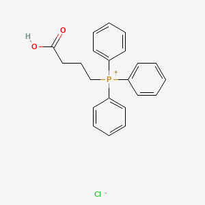 molecular formula C22H22ClO2P B3192051 (3-Carboxypropyl)(triphenyl)phosphanium chloride CAS No. 60633-18-3