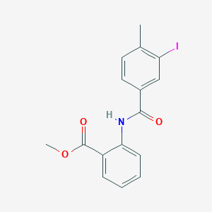 Methyl 2-[(3-iodo-4-methylbenzoyl)amino]benzoate