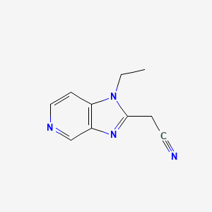 2-(1-ethyl-1H-imidazo[4,5-c]pyridin-2-yl)acetonitrile