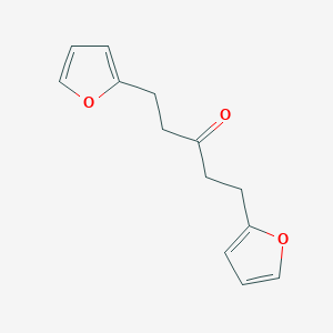 molecular formula C13H14O3 B3192068 3-Pentanone, 1,5-di-2-furanyl- CAS No. 6075-11-2